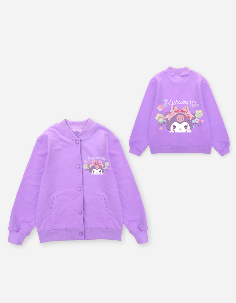 Áo khoác bomber bé gái My Melody, Kuromi, Cinnamoroll