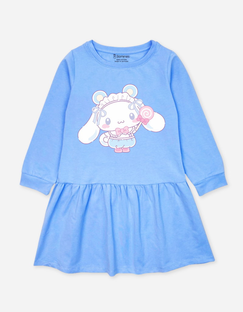 Váy bé gái Cinnamoroll, đầm tay dài cho bé gái