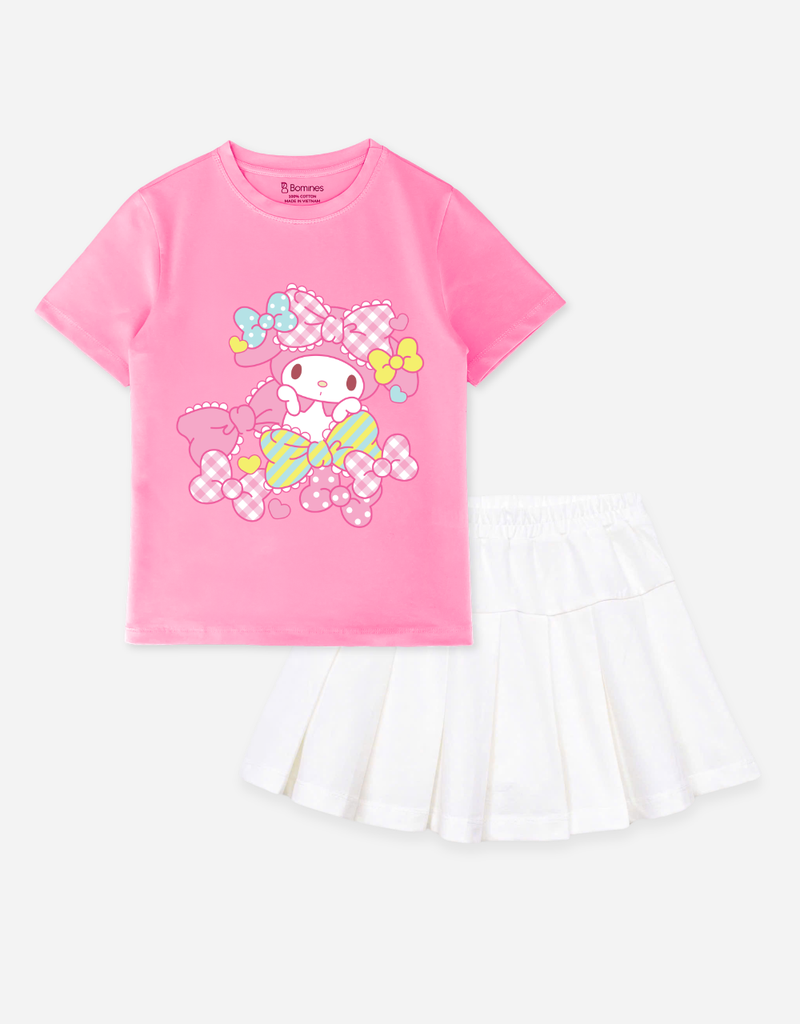 Set chân váy bé gái Sanrio