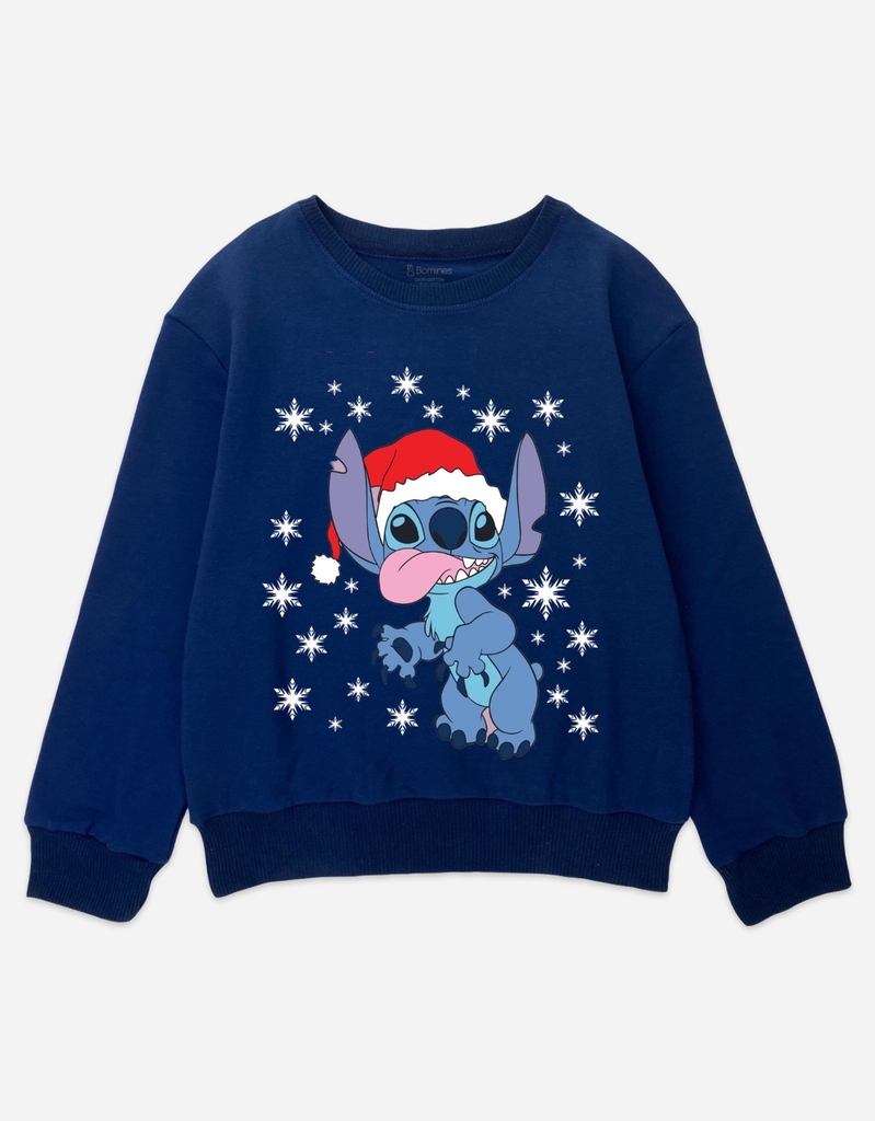 Áo sweater Stitch tay dài bé gái bé trai