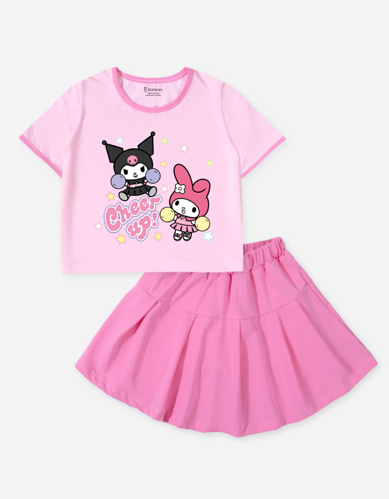Set chân váy bé gái Kuromi & My Melody