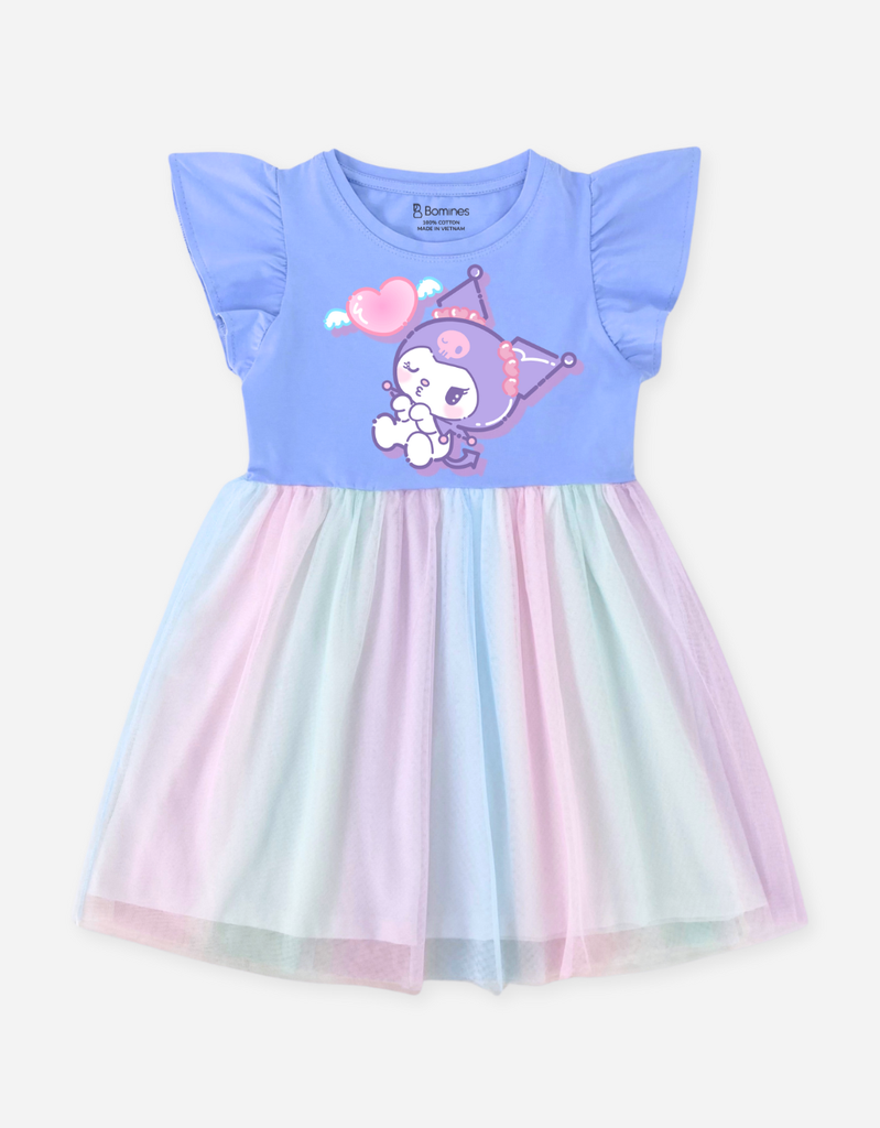 Váy bé gái phối lưới Kuromi