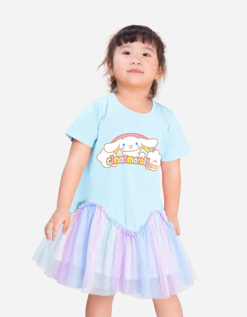 Váy bé gái phối lưới Cinnamoroll