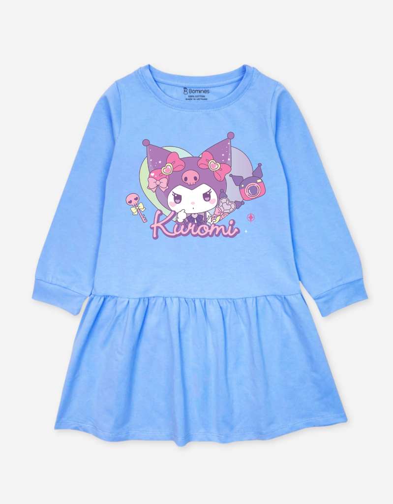 Váy bé gái tay dài Kuromi