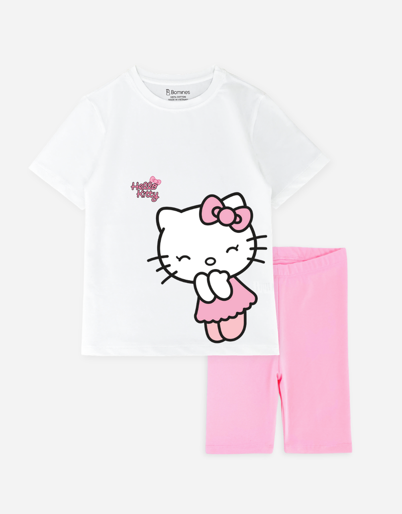 Đồ bộ lửng bé gái Hello Kitty Bomines