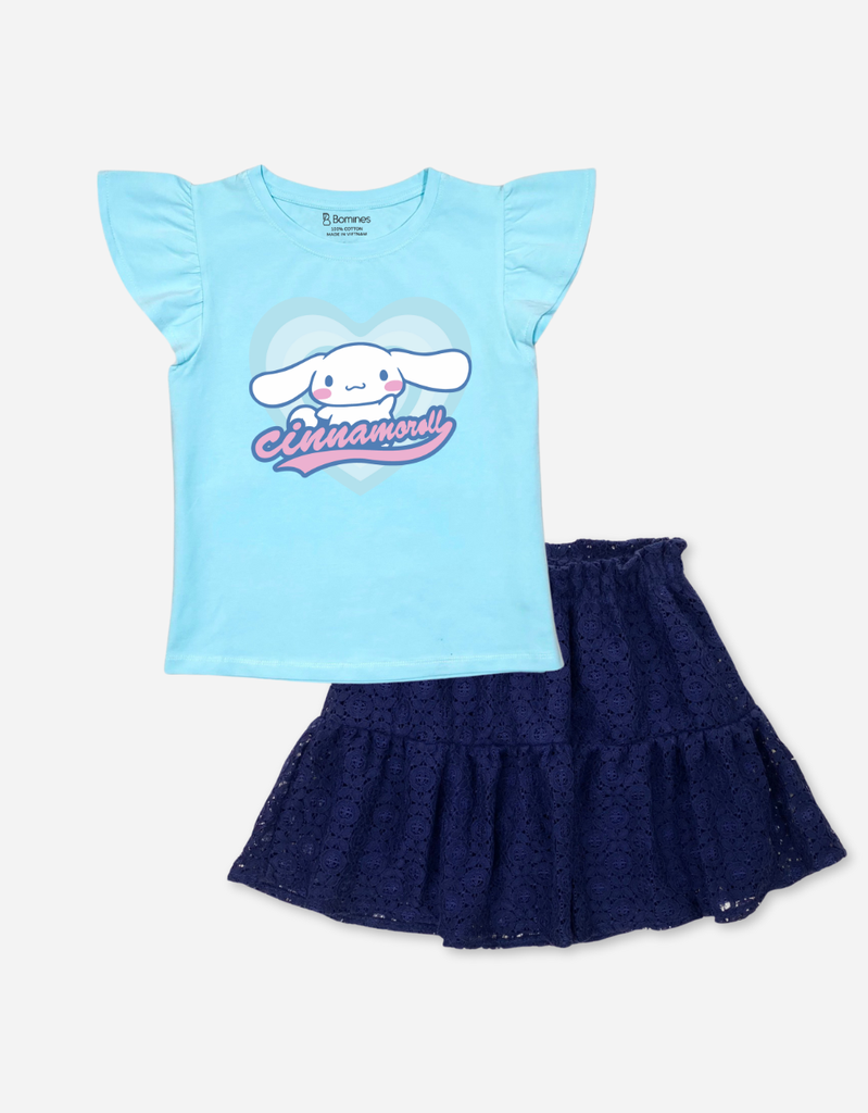 Set chân váy bé gái Sanrio