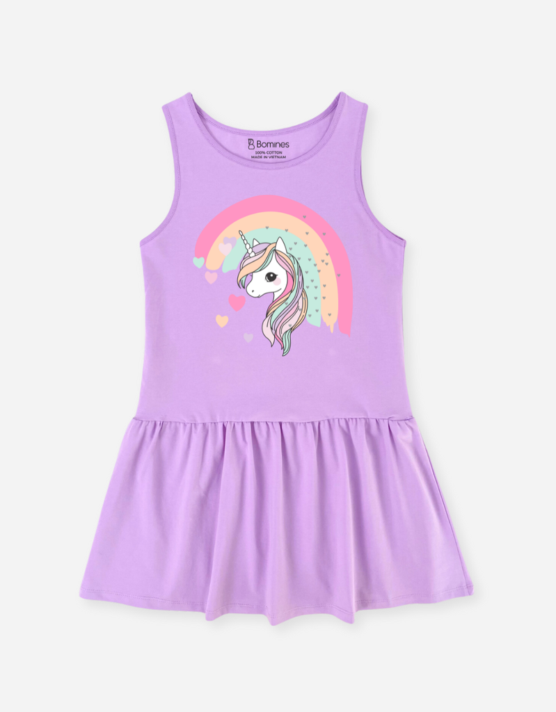 Đầm cotton sát nách Unicorn