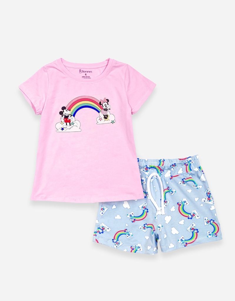 Đồ bộ ngắn cho bé gái Kitty Minnie Unicorn
