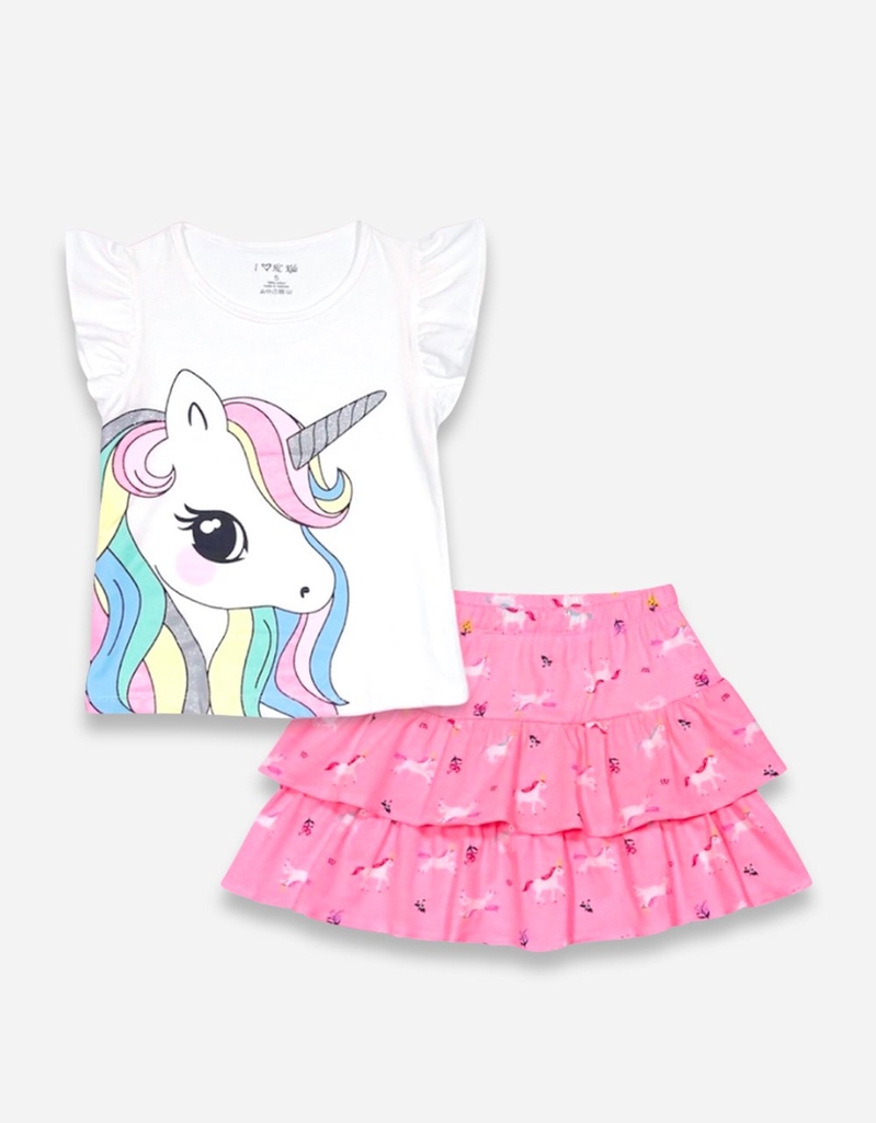 Set Chân Váy bé gái Unicorn Pony