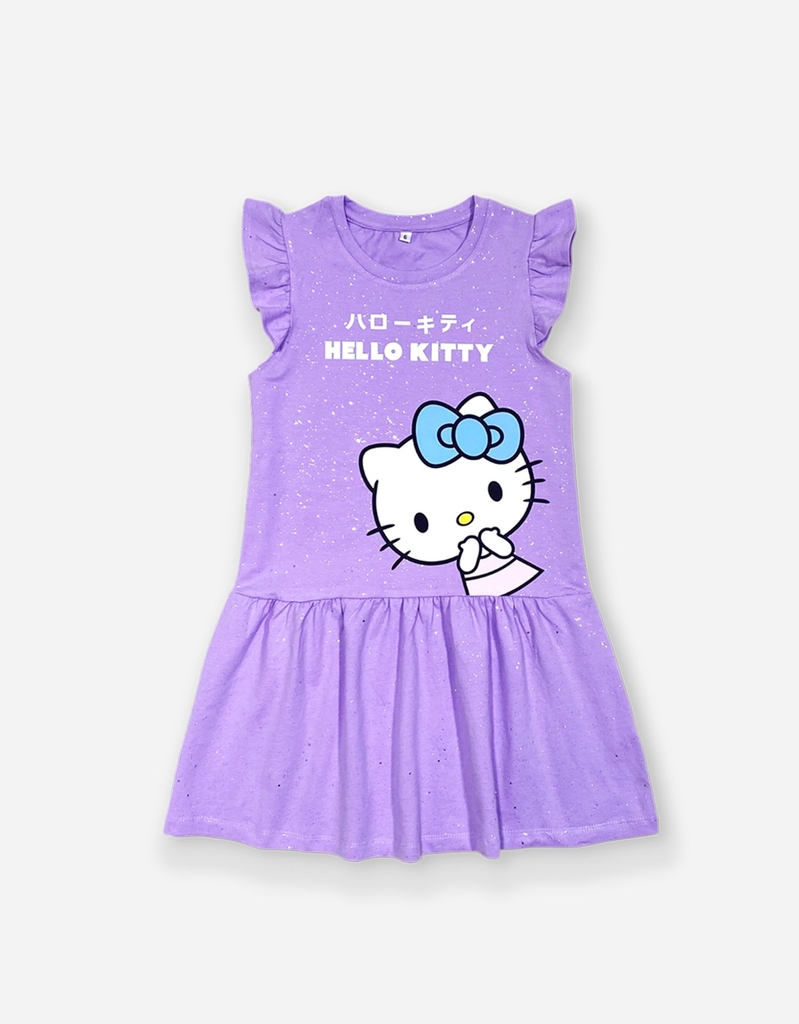 Váy bé gái tay ngắn Hello Kitty
