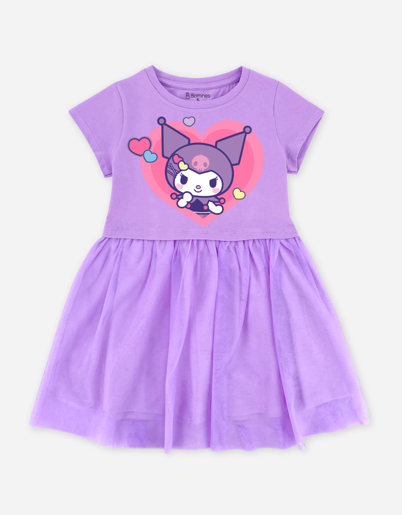 Váy bé gái phối lưới Kuromi