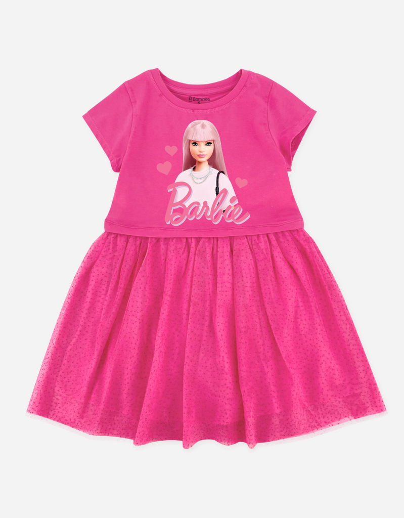 Váy bé gái phối lưới Barbie