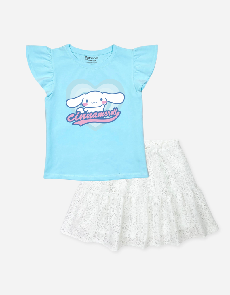 Set chân váy bé gái Sanrio