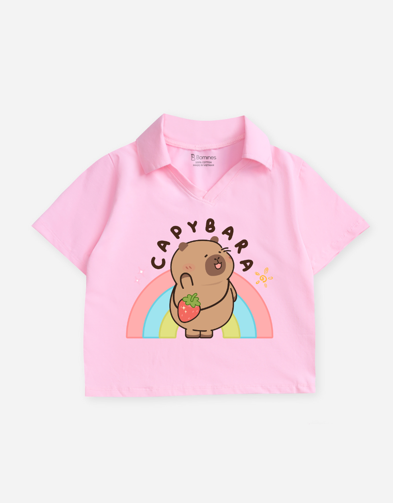 Áo bé gái Capybara
