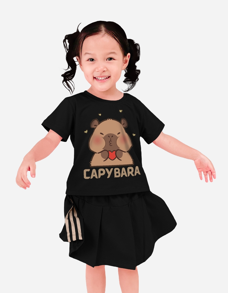 Set váy bé gái Capybara