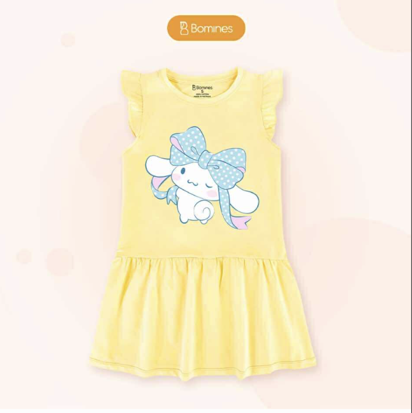 Váy bé gái tay cánh tiên Cinnamoroll