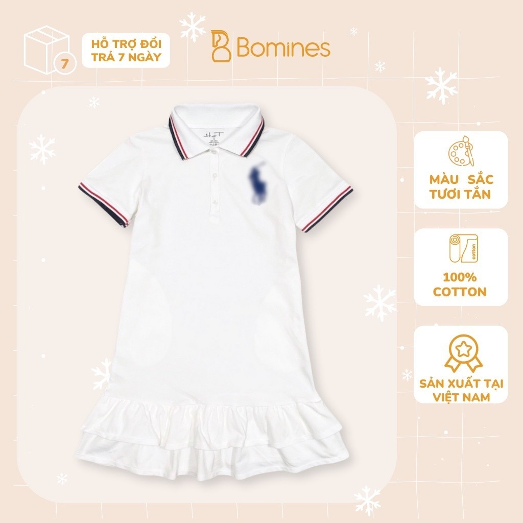 Váy bé gái cổ Polo