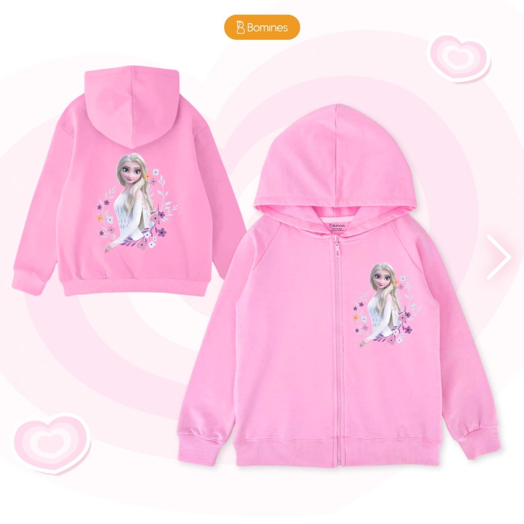 Áo khoác bé gái công chúa Elsa