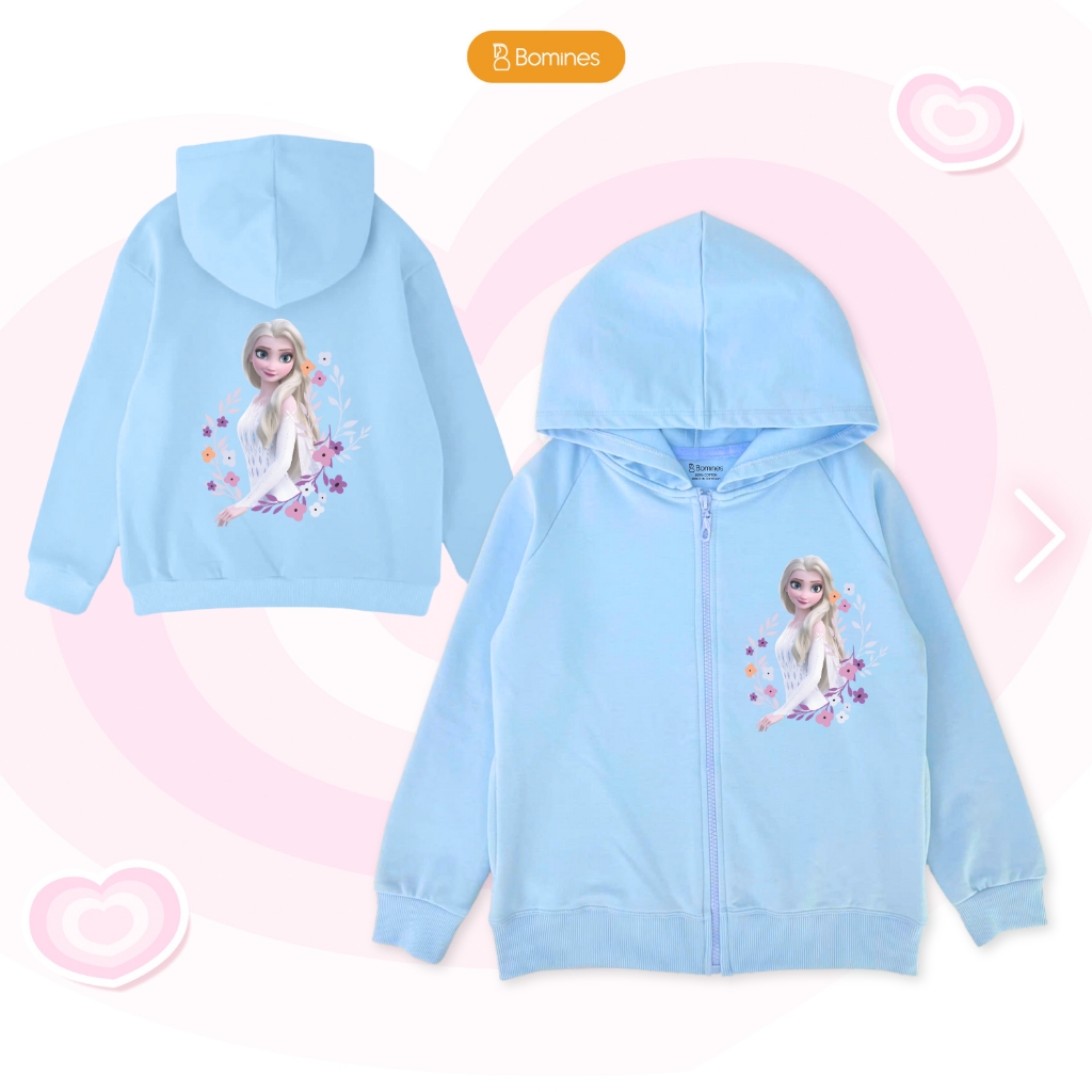 Áo khoác bé gái công chúa Elsa