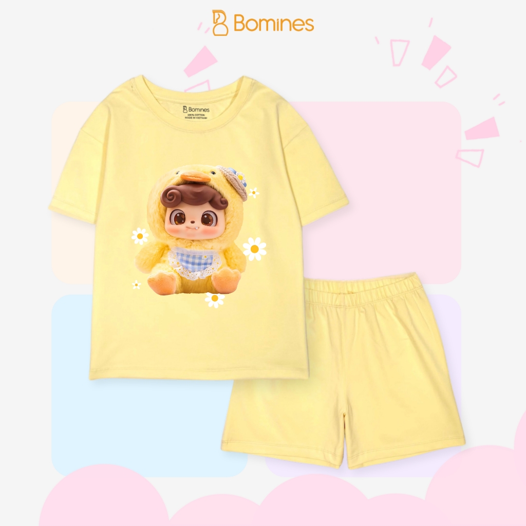 Đồ bộ ngắn bé gái BabyThree Bomines