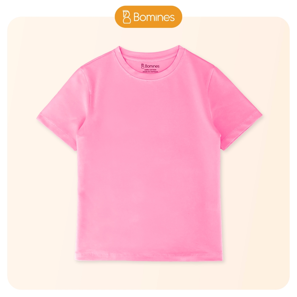 Áo thun cotton Unisex, áo tay ngắn bé trai bé gái thun mịn mát