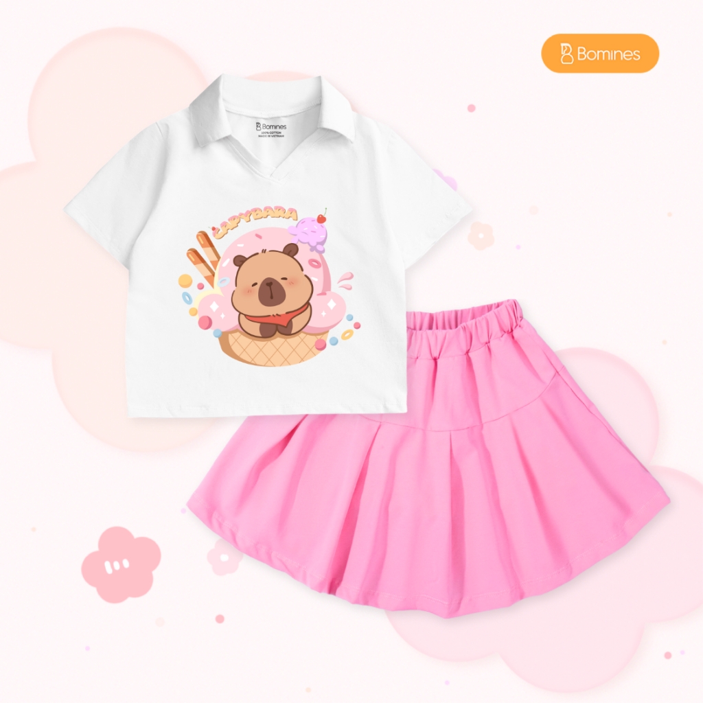 Set váy bé gái BabyThree Bomines