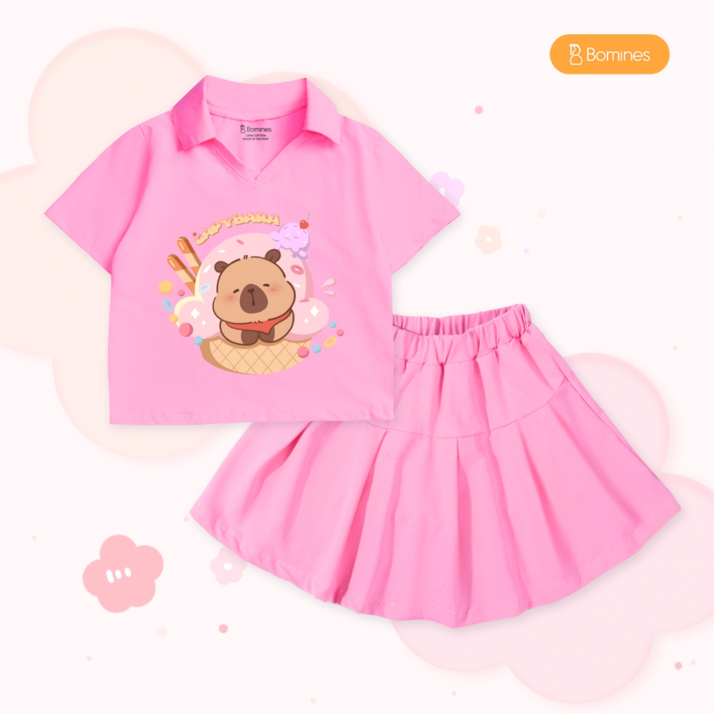 Set váy bé gái BabyThree Bomines