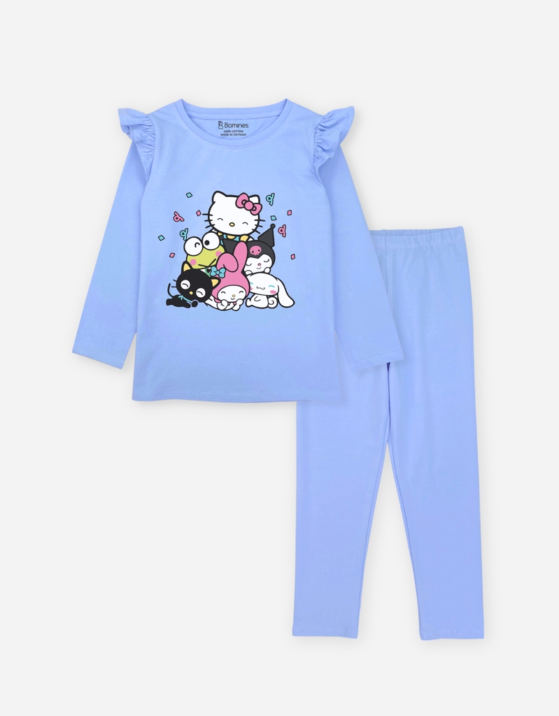 Đồ bộ bé gái mùa thu tay dài Sanrio