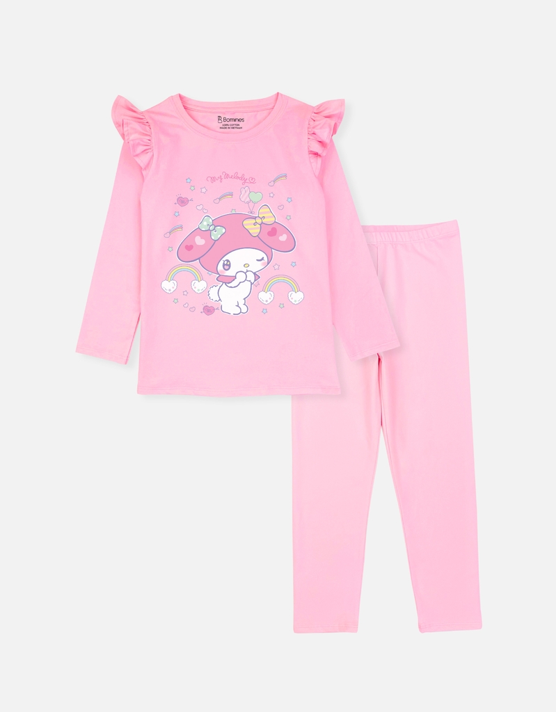 Đồ bộ bé gái mùa thu tay dài My Melody