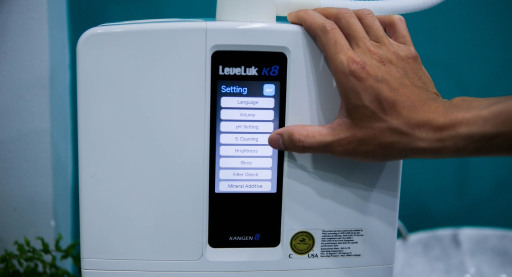 Chế độ E-cleaning máy Kangen Leveluk K8