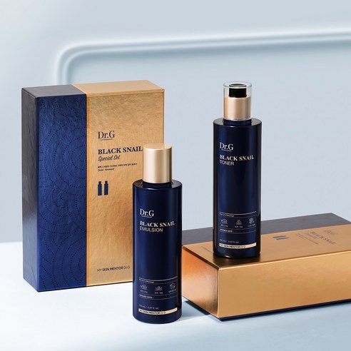 Bộ Dr.G Black Snail: Nước hoa hồng & Sữa dưỡng
