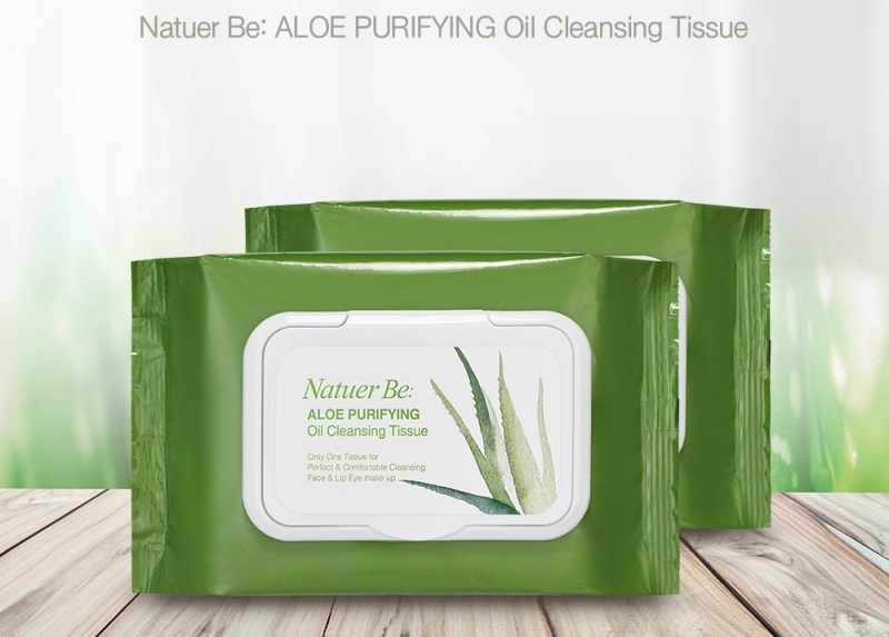 Khăn Giấy Tẩy Trang dầu lô hội Naturebee