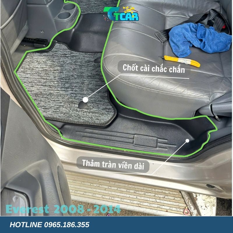 Thảm lót sàn TPE 5D Ford Everest (2008 - 2014)