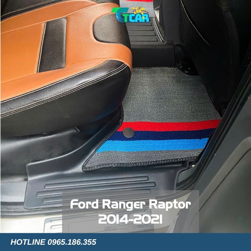 Thảm lót sàn TPE 5D Ford Ranger Raptor (2014 - 2021)