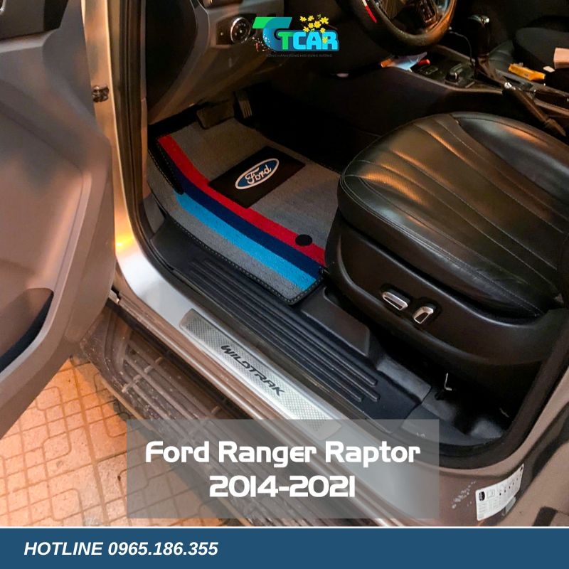 Thảm lót sàn TPE 5D Ford Ranger Raptor (2014 - 2021)