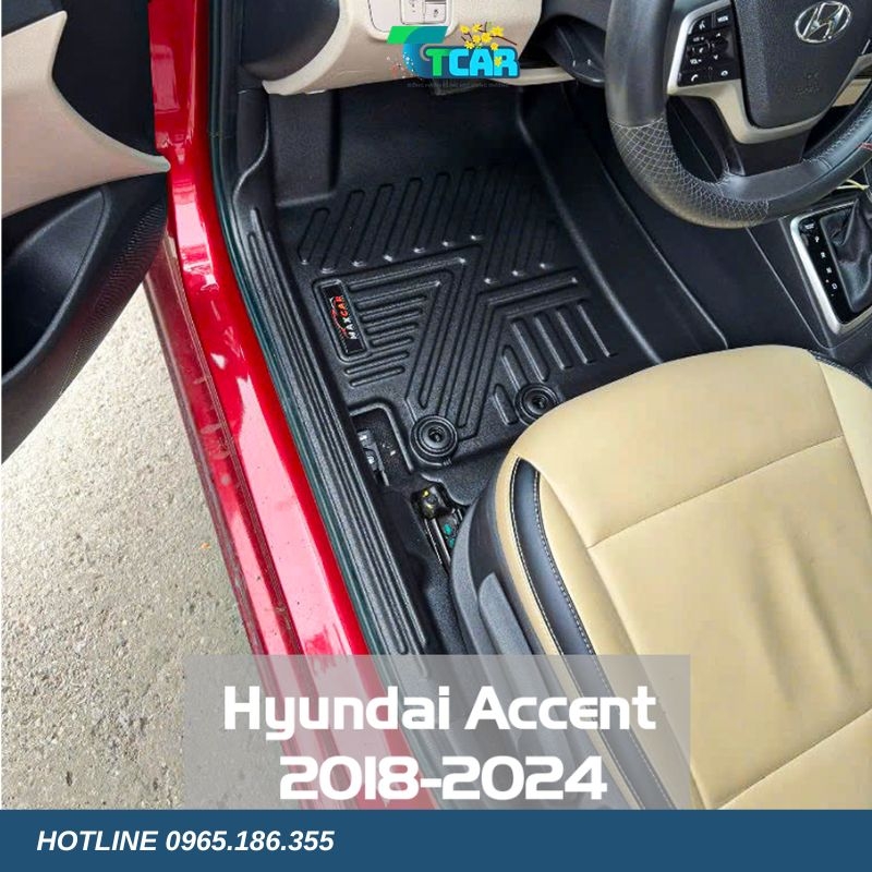 Thảm lót sàn TPE 5D Hyundai Accent (2024 - 2025)