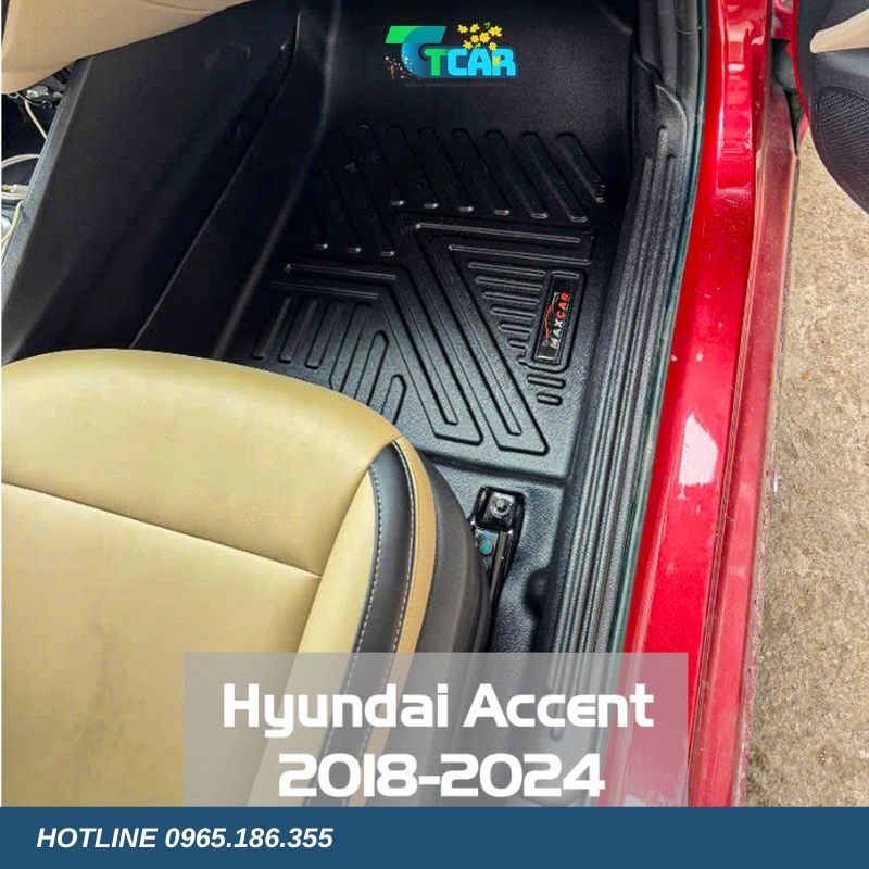 Thảm lót sàn TPE 5D Hyundai Accent (2024 - 2025)