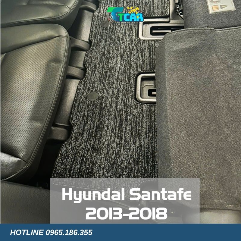 Thảm lót sàn TPE 5D Hyundai Santafe (2013 - 2018)
