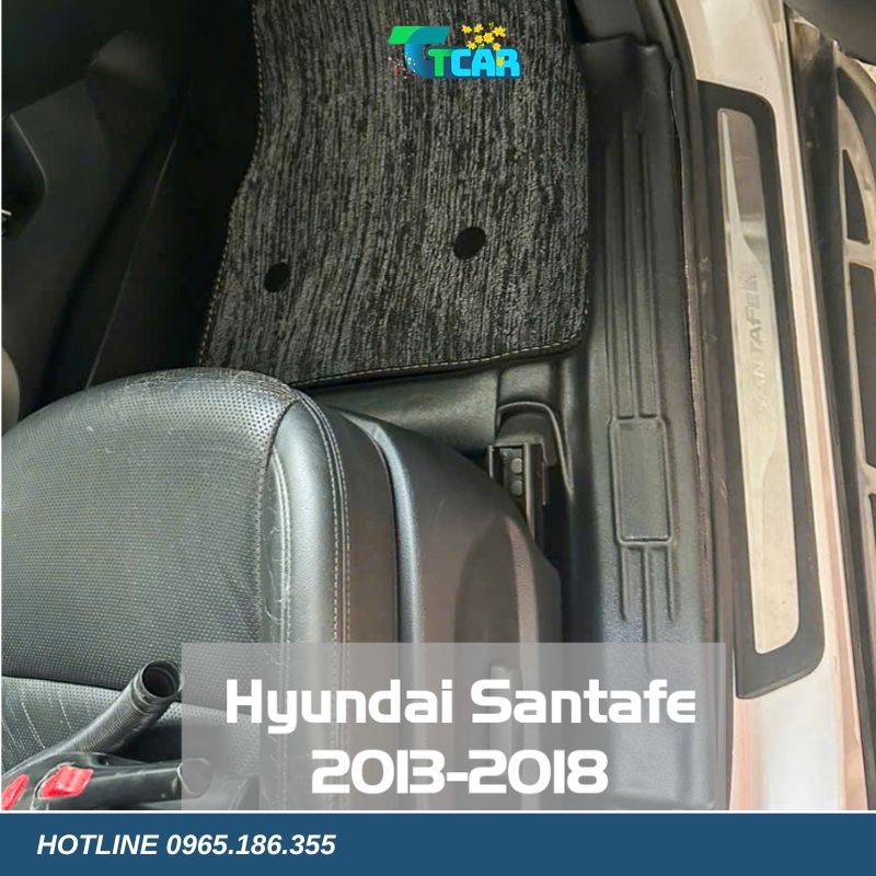 Thảm lót sàn TPE 5D Hyundai Santafe (2013 - 2018)
