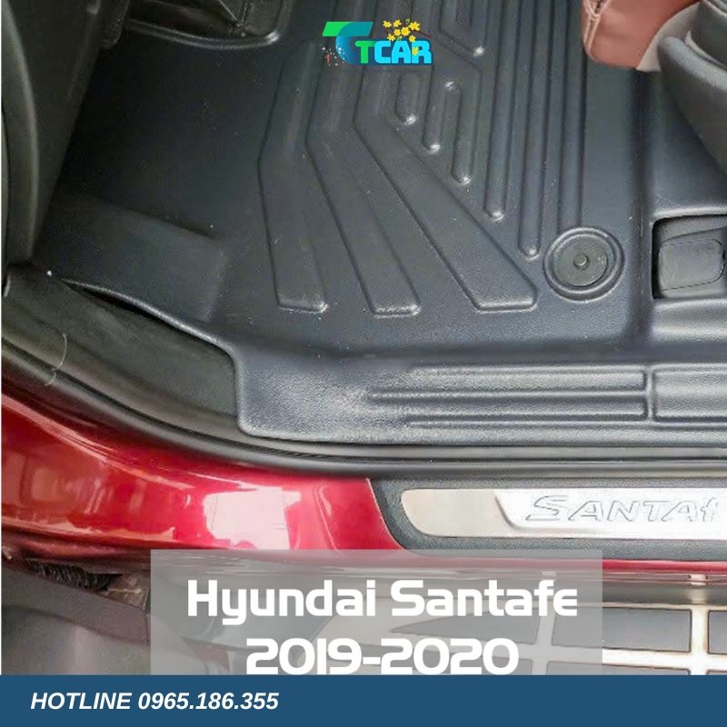Thảm lót sàn TPE 5D Hyundai Santafe (2019 - 2020)