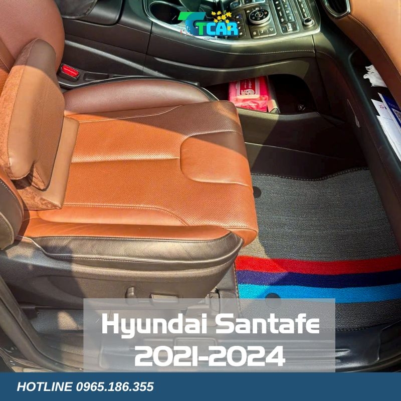 Thảm lót sàn TPE 5D Hyundai Santafe (2021 - 2024)
