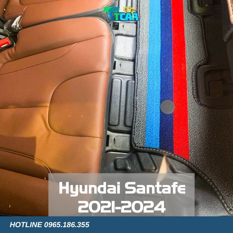 Thảm lót sàn TPE 5D Hyundai Santafe (2021 - 2024)