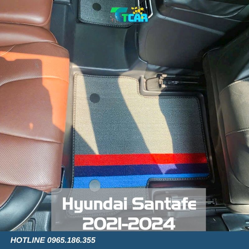 Thảm lót sàn TPE 5D Hyundai Santafe (2021 - 2024)