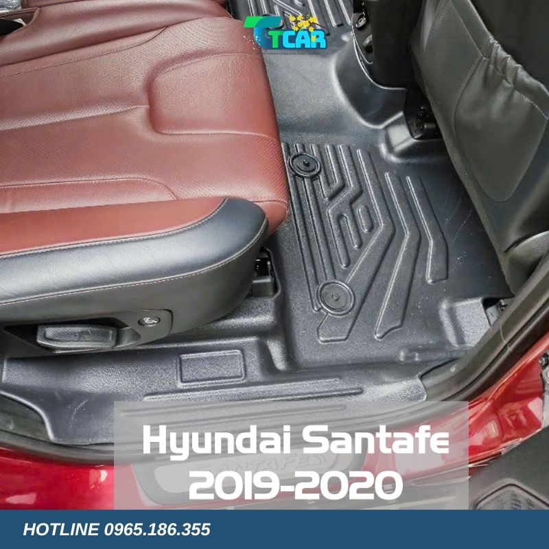 Thảm lót sàn TPE 5D Hyundai Santafe (2019 - 2020)