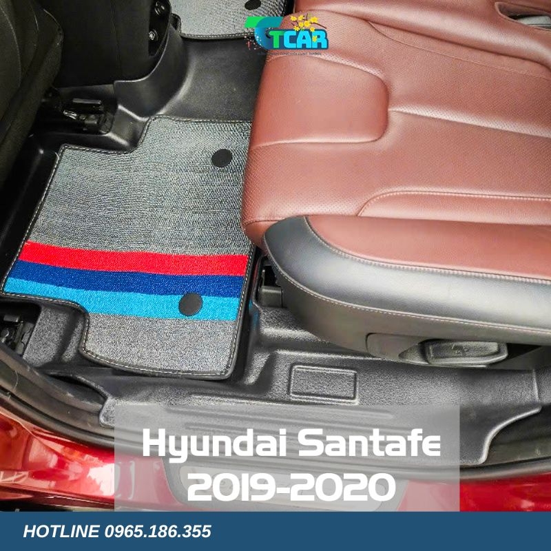 Thảm lót sàn TPE 5D Hyundai Santafe (2019 - 2020)