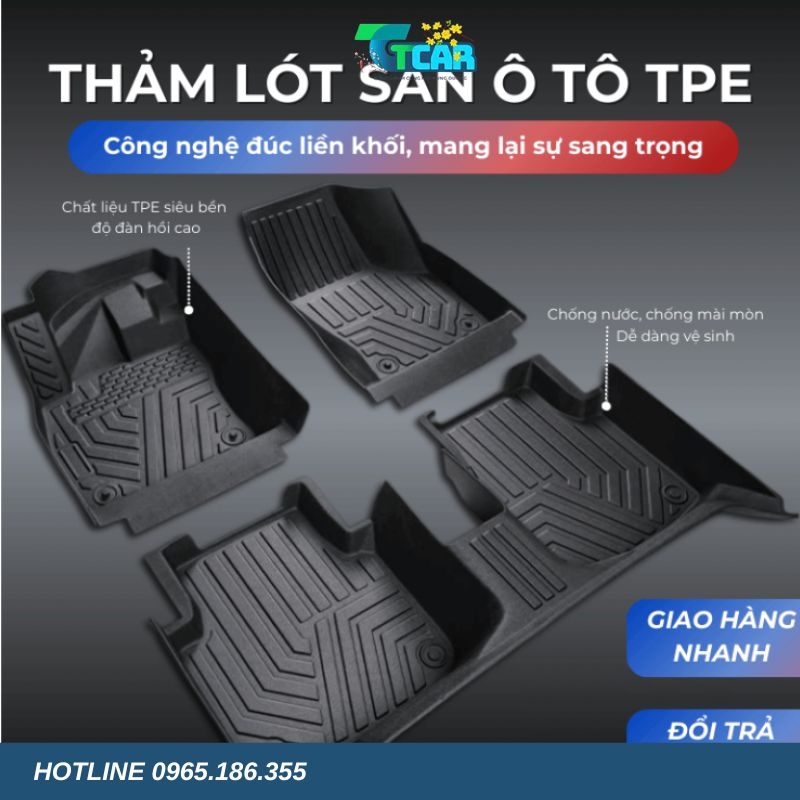 Thảm lót sàn TPE 5D Mercedes-Benz E Class (2017 - 2025)