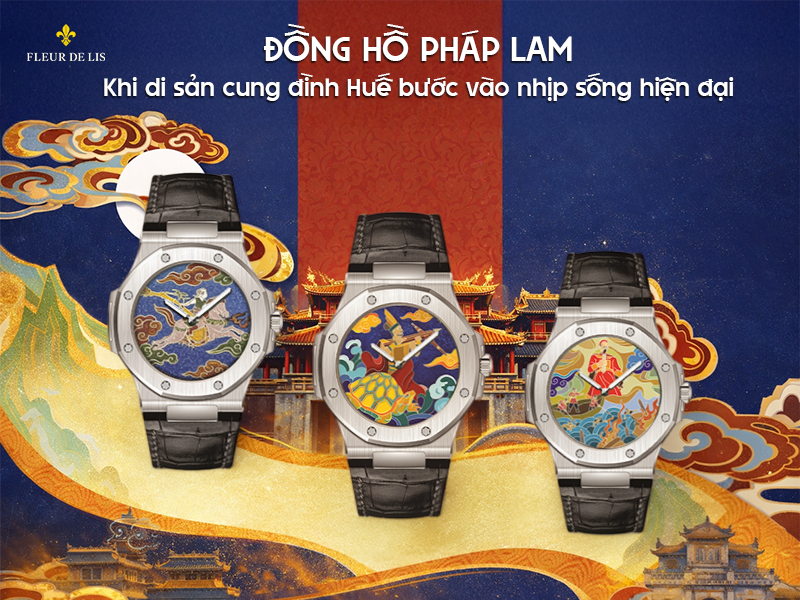 Đồng hồ Pháp Lam - Khi nghệ thuật cung đình Huế bước vào nhịp sống hiện đại