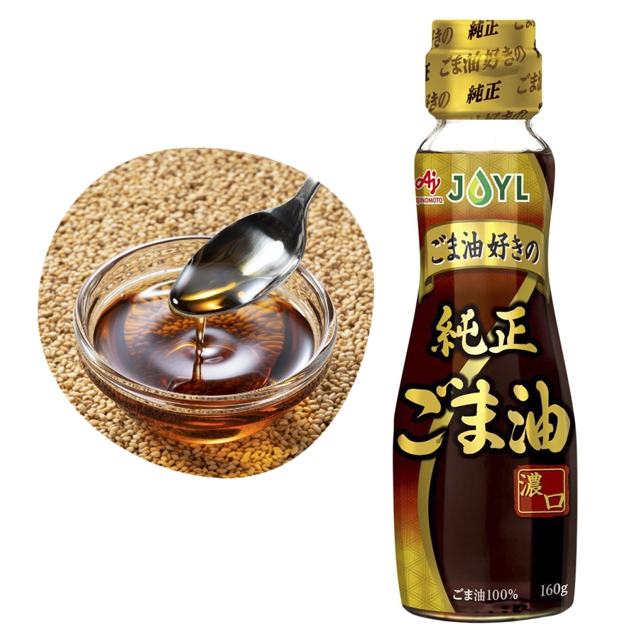 Dầu mè đen Ajinomoto nguyên chất 160g (mẫu mới)