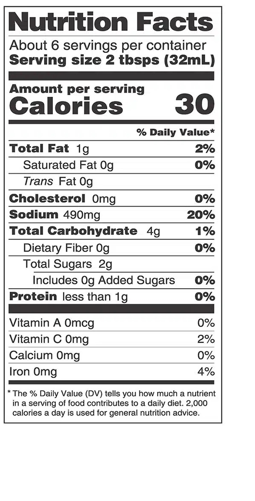 Sốt tiêu đen hữu cơ Asian Organics (200ml)