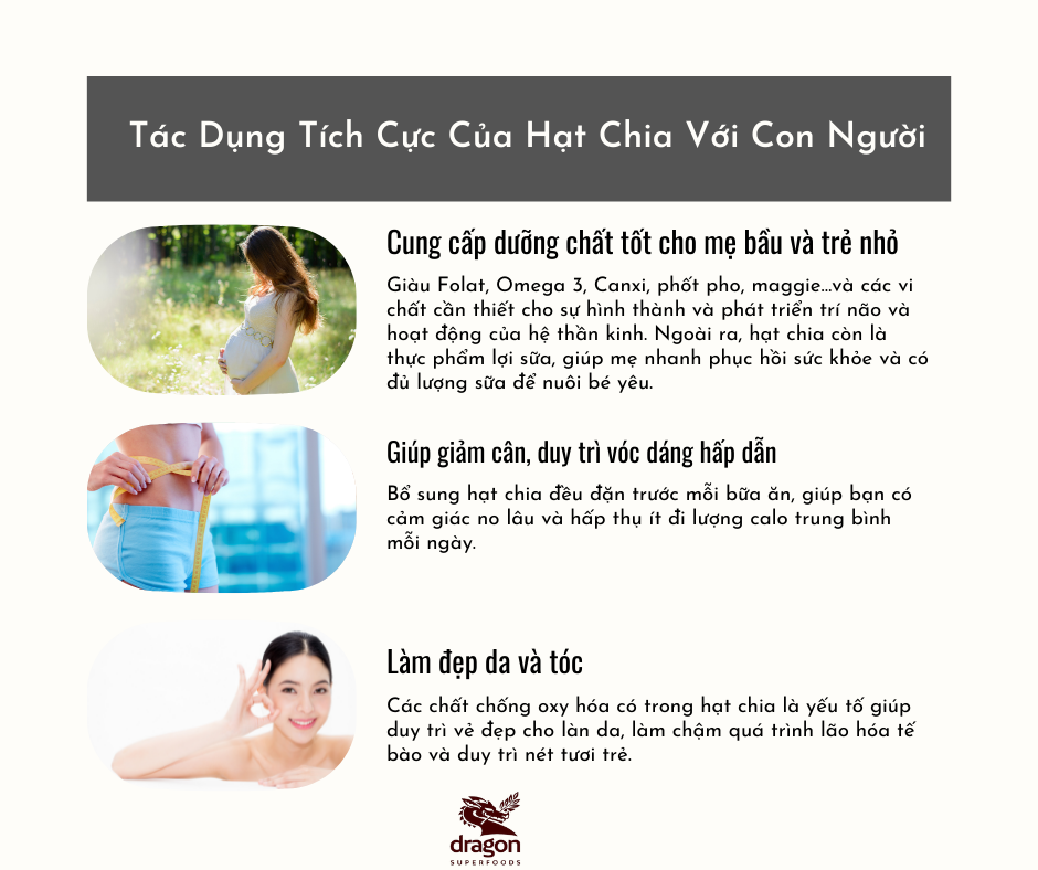 Hạt chia hữu cơ 200Gr/500Gr Dragon Superfoods